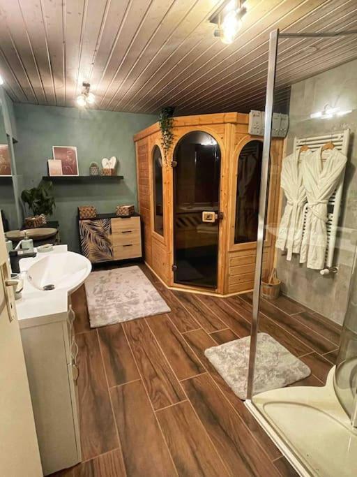 L'Echo Des Bois - Studio Cocooning Avec Sauna L'Abergement Zewnętrze zdjęcie